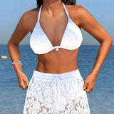 Sophie - Ensemble bikini dentelle uni