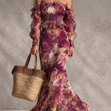 Lyra | Robe Maxi Style Espagnol Fleurie