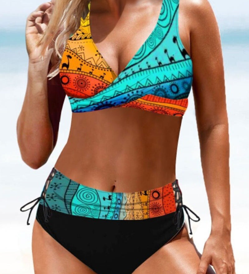Manon - Bikini coloré et joyeux