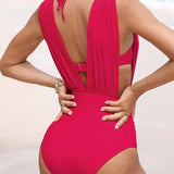 Sylvie - Maillot gainant col plongeant