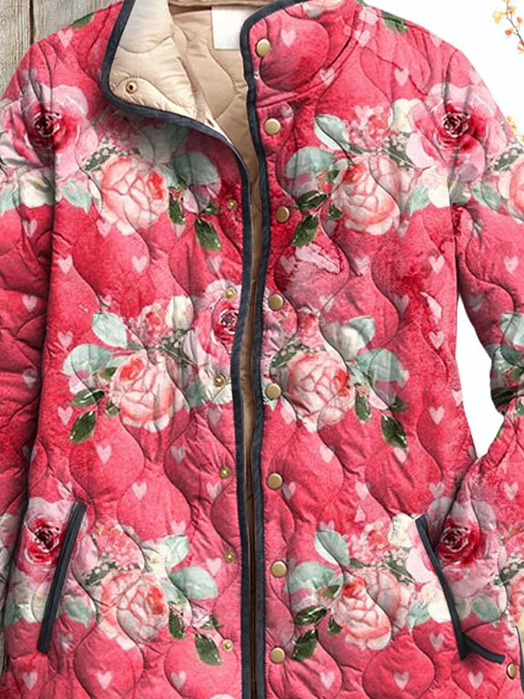 Catherine | Veste Matelassée Floraison Champêtre