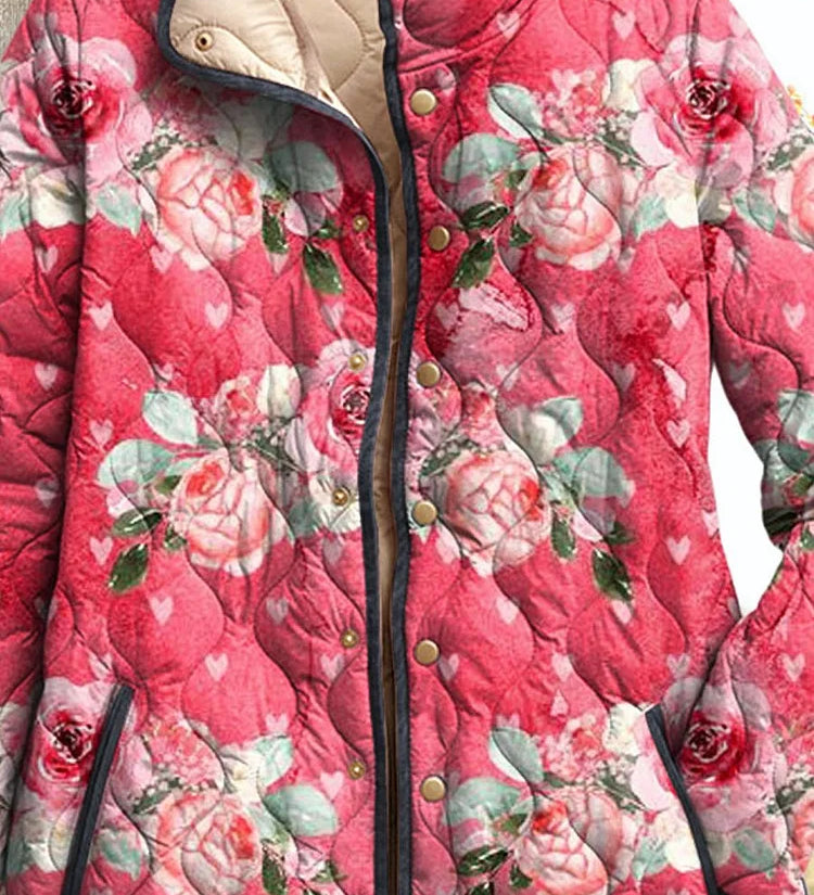 Catherine | Veste Matelassée Floraison Champêtre