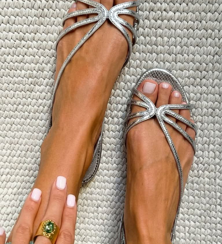 Genevieve - Sandales Dorees Elegance Estivale