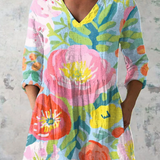 Adele | Blouse Longue a Imprime Graphique