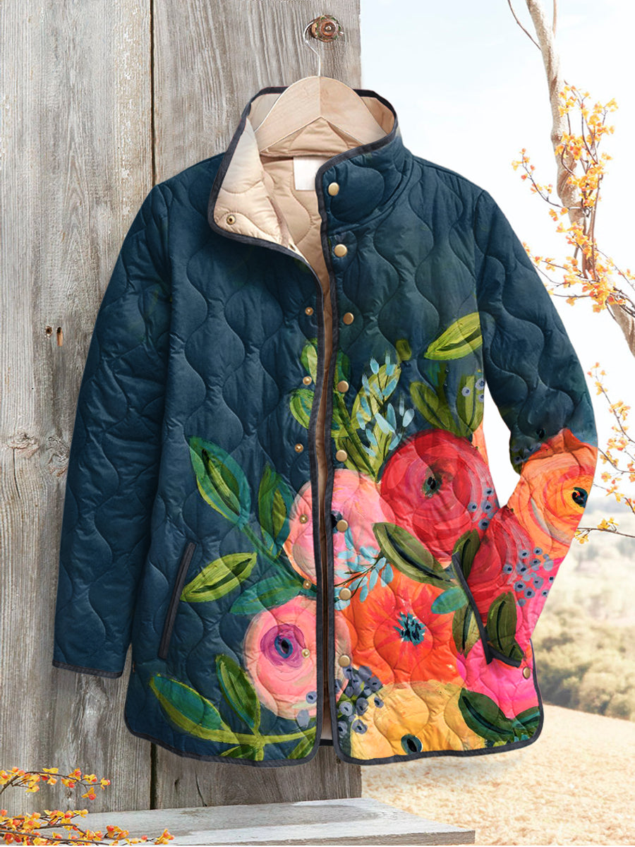 Frances | Veste Matelassée Floraison Champêtre