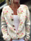 Kerensa | Cardigan Tricoté Fleuri Vintage
