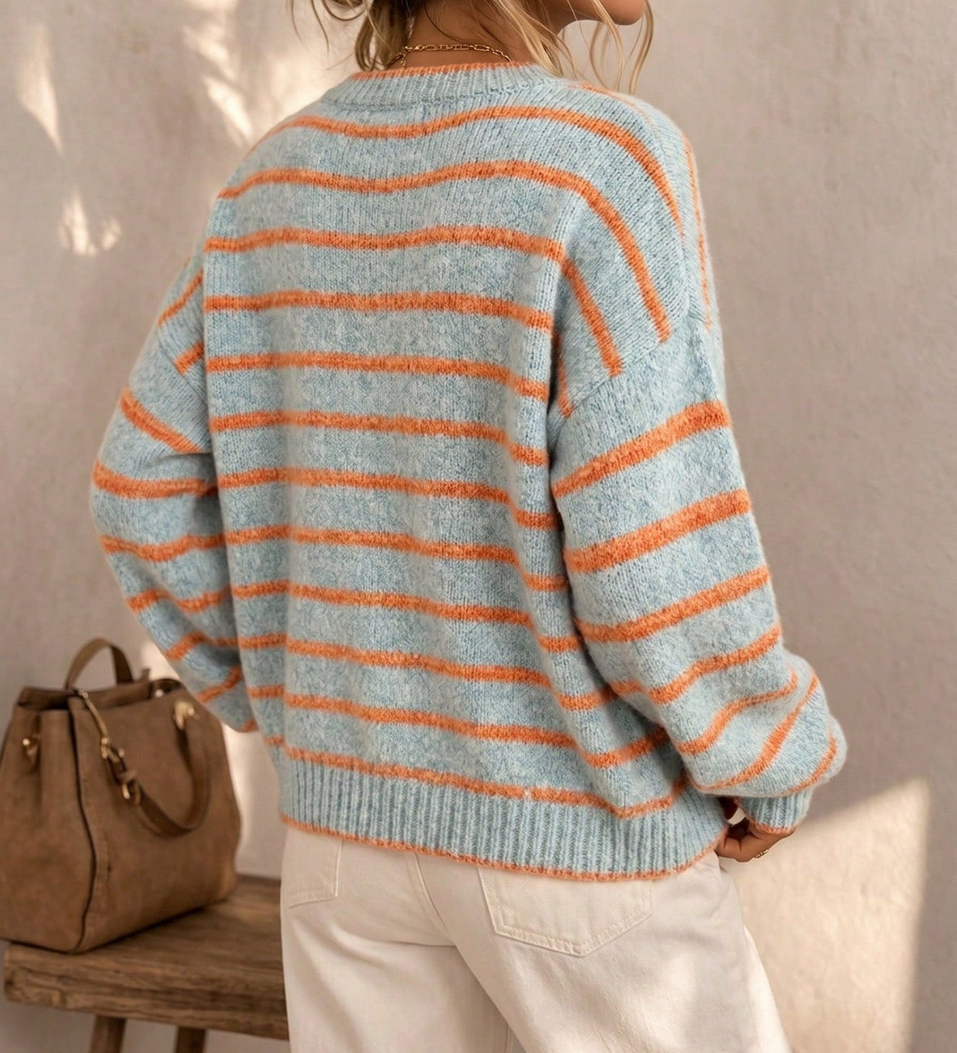 Mabel | Cardigan Tricoté Rayé pour Femme