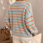 Mabel | Cardigan Tricoté Rayé pour Femme
