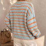 Mabel | Cardigan Tricoté Rayé pour Femme