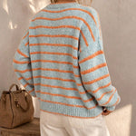 Mabel | Cardigan Tricoté Rayé pour Femme