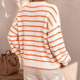Mabel | Cardigan Tricoté Rayé pour Femme