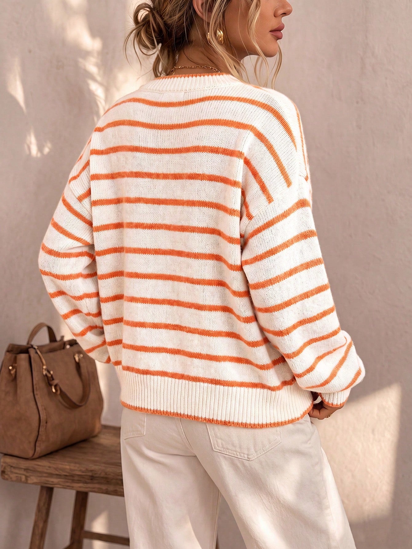 Mabel | Cardigan Tricoté Rayé pour Femme