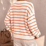 Mabel | Cardigan Tricoté Rayé pour Femme
