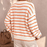 Mabel | Cardigan Tricoté Rayé pour Femme