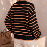 Mabel | Cardigan Tricoté Rayé pour Femme