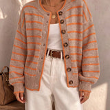 Mabel | Cardigan Tricoté Rayé pour Femme