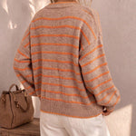 Mabel | Cardigan Tricoté Rayé pour Femme