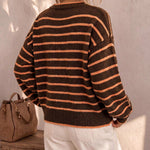 Mabel | Cardigan Tricoté Rayé pour Femme