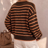 Mabel | Cardigan Tricoté Rayé pour Femme
