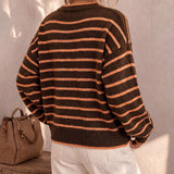 Mabel | Cardigan Tricoté Rayé pour Femme