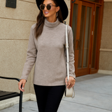Lea | Pull Torsade a Col Roule pour Femme