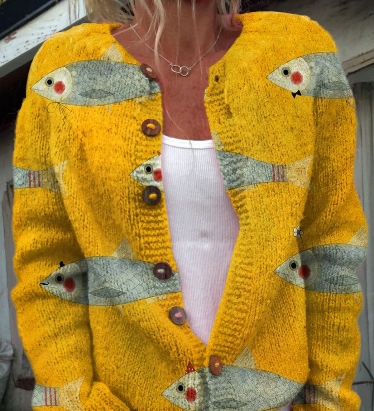 Anouk | Cardigan Tricoté Vintage