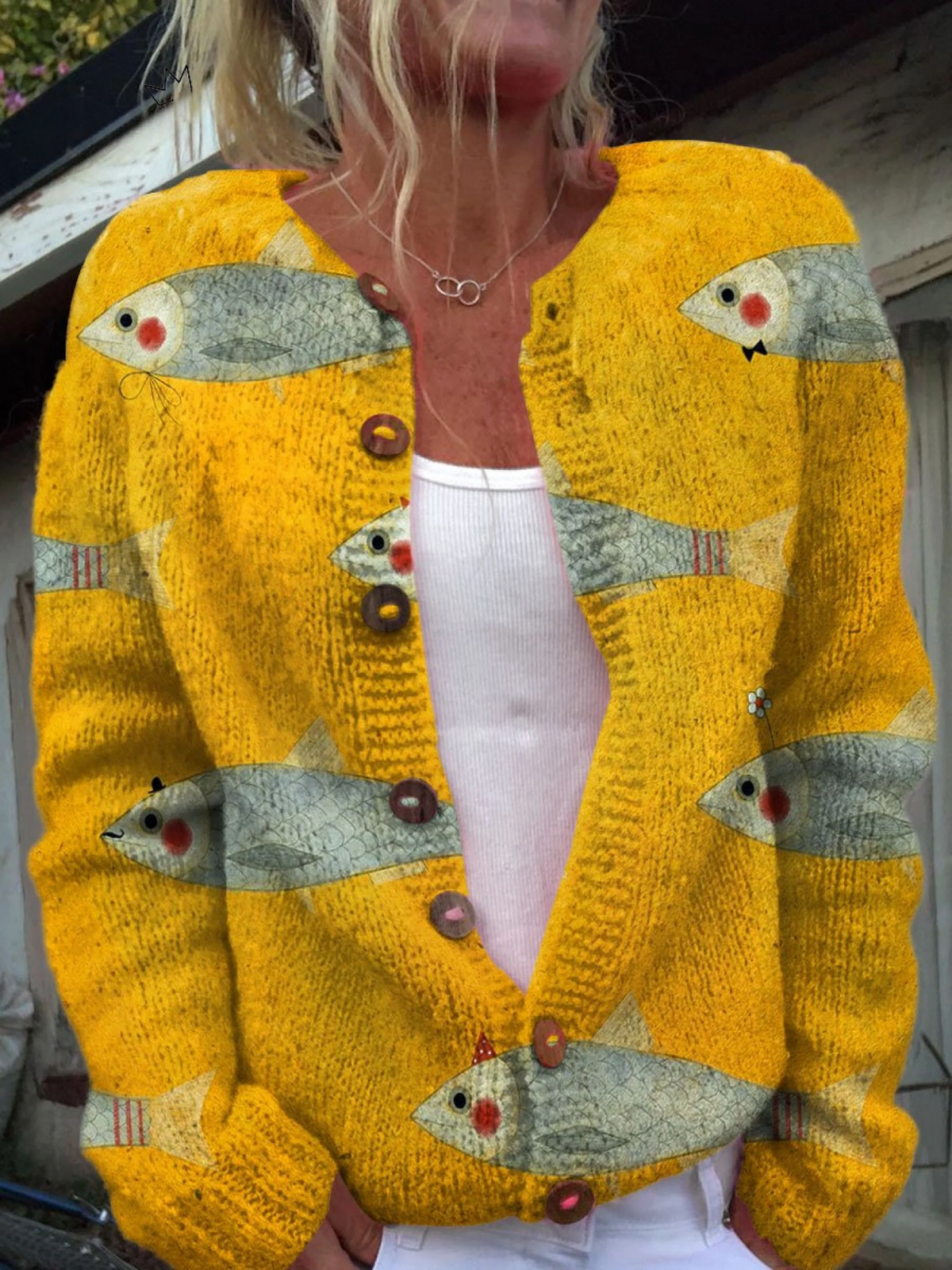 Anouk | Cardigan Tricoté Vintage