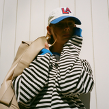 Dorothee | Pull Oversize Raye a Manches Chauve-Souris