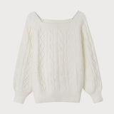 Lucienne | Pull Torsade a Col Rond