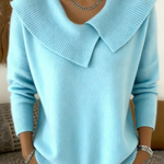 Justine | Pull Chaud à Col Doux