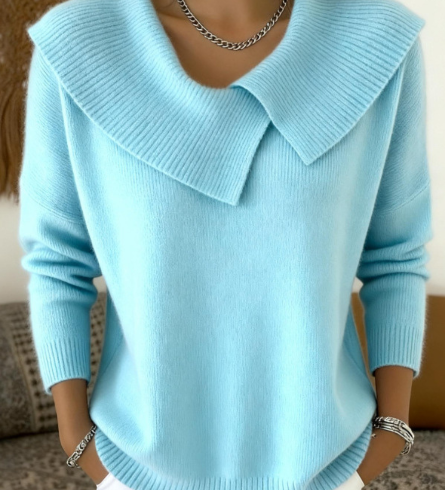 Justine | Pull Chaud à Col Doux