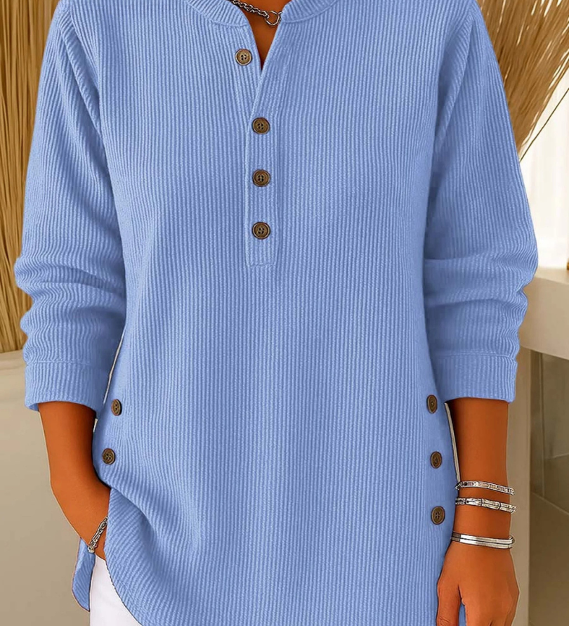 Neva | Tunique Henley Boutonnée