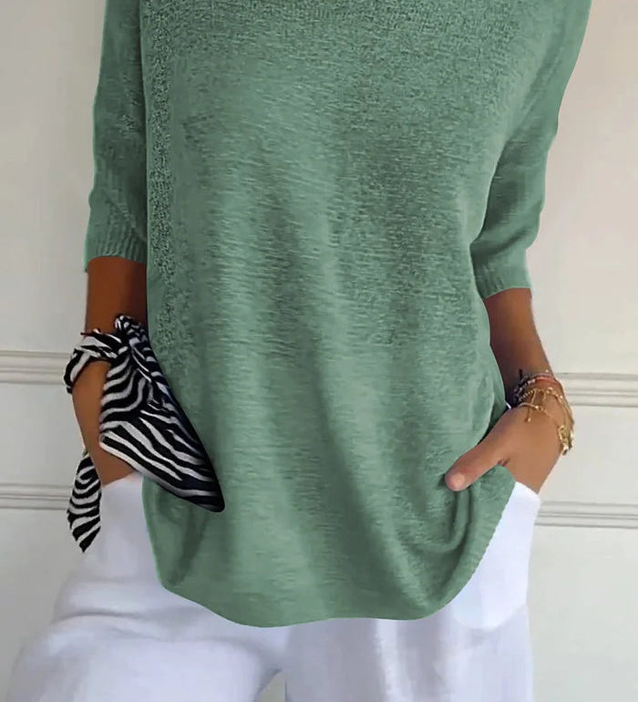 Solene | Top Pull Oversize a Col en V