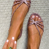 Genevieve - Sandales Dorees Elegance Estivale