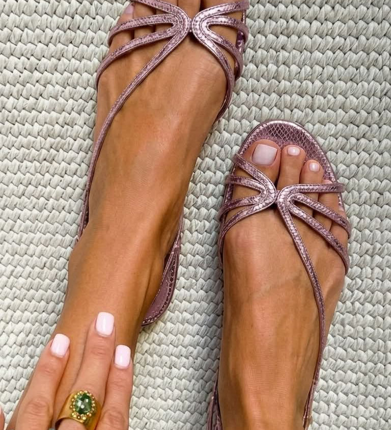 Genevieve - Sandales Dorees Elegance Estivale