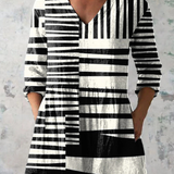 Elodie | Blouse Longue a Imprime Graphique