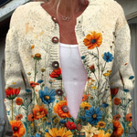 Tansy | Cardigan Imprimé Fleuri Vintage