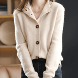 Élodie | Cardigan en Maille Élégant à Col Ouvert pour Femme