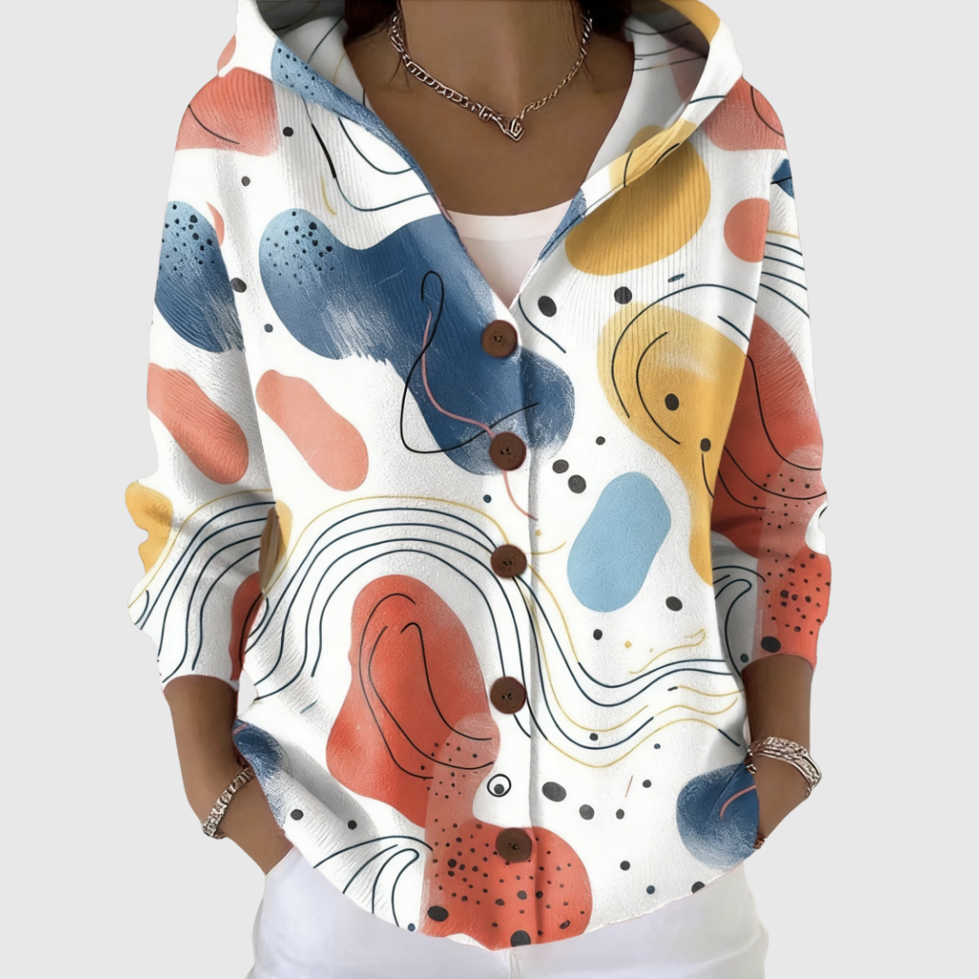 Stella | Veste à capuche boutonnée