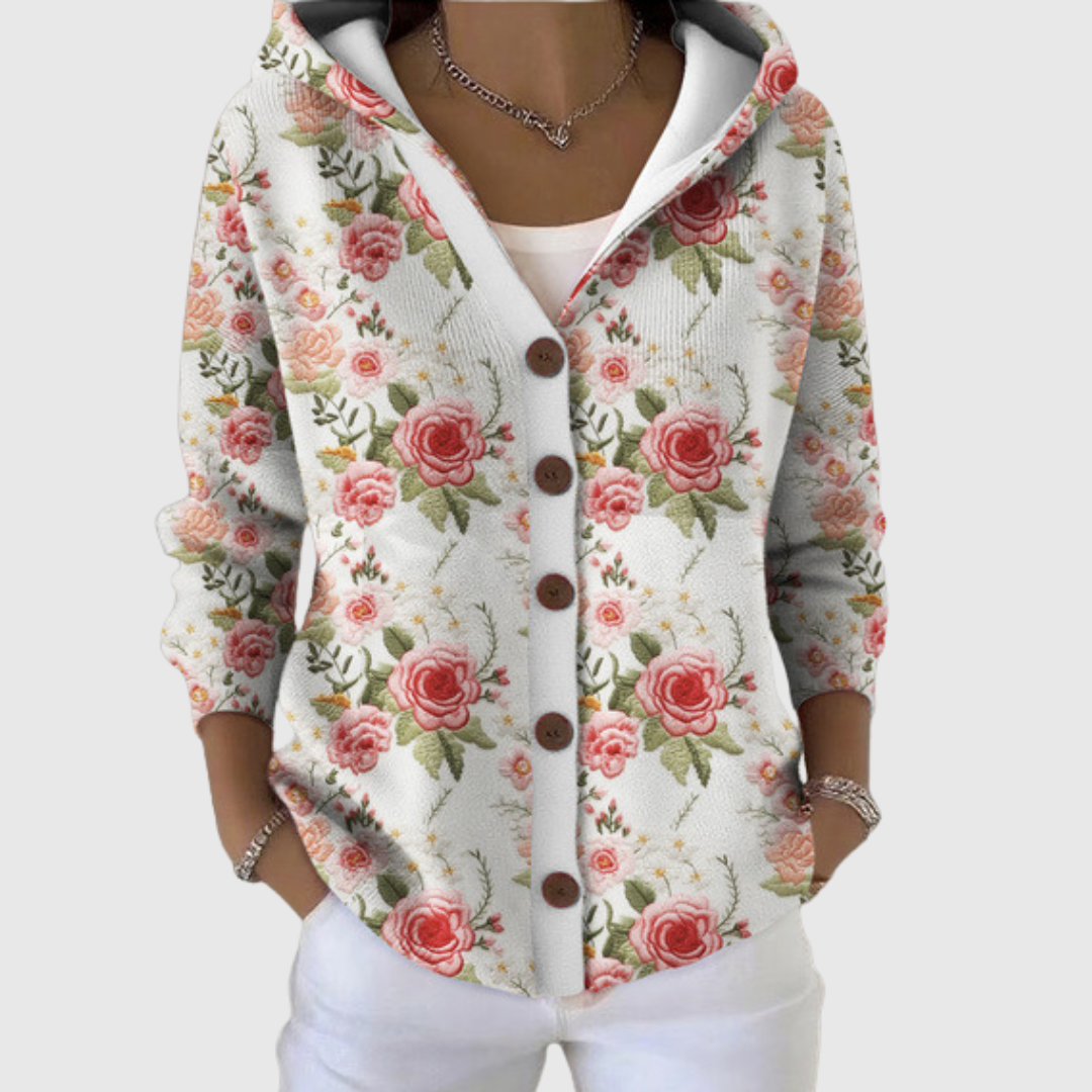 Cesarina | Veste à capuche boutonnée
