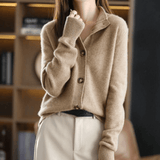 Élodie | Cardigan en Maille Élégant à Col Ouvert pour Femme
