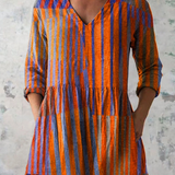 Elvire | Blouse Longue a Imprime Graphique