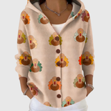 Pierina | Veste à capuche boutonnée