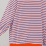 Dorothee | Pull Oversize Raye a Manches Chauve-Souris