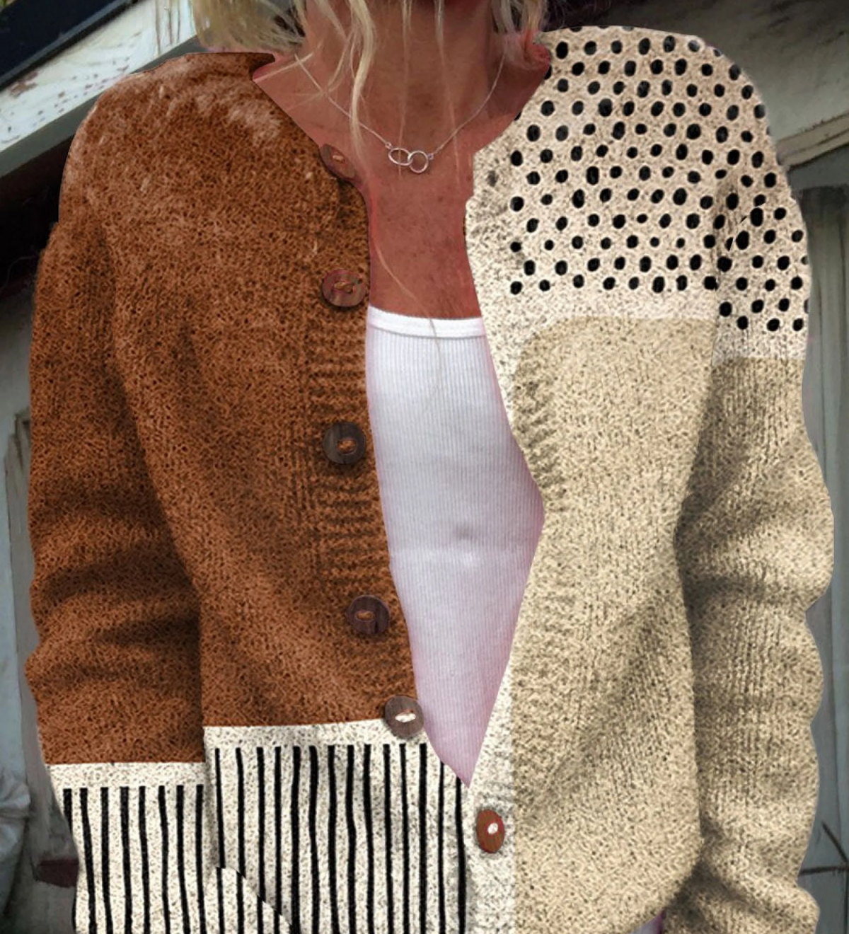 Eloise | Cardigan Tricoté Vintage