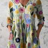 Renee | Blouse Longue a Imprime Graphique