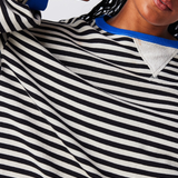 Dorothee | Pull Oversize Raye a Manches Chauve-Souris