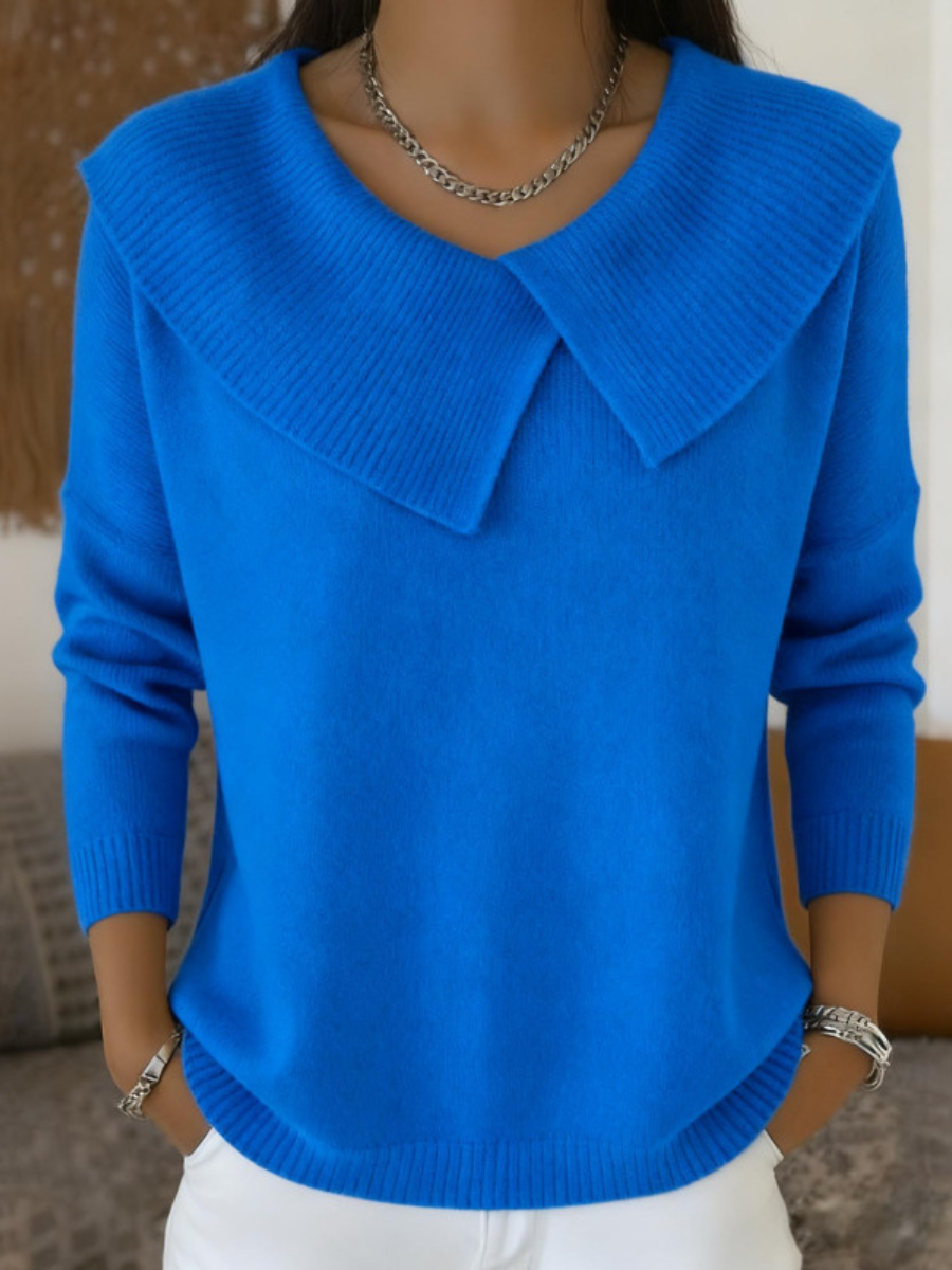 Justine | Pull Chaud à Col Doux