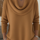 Heloise | Pull Col Chale en Laine Merinos