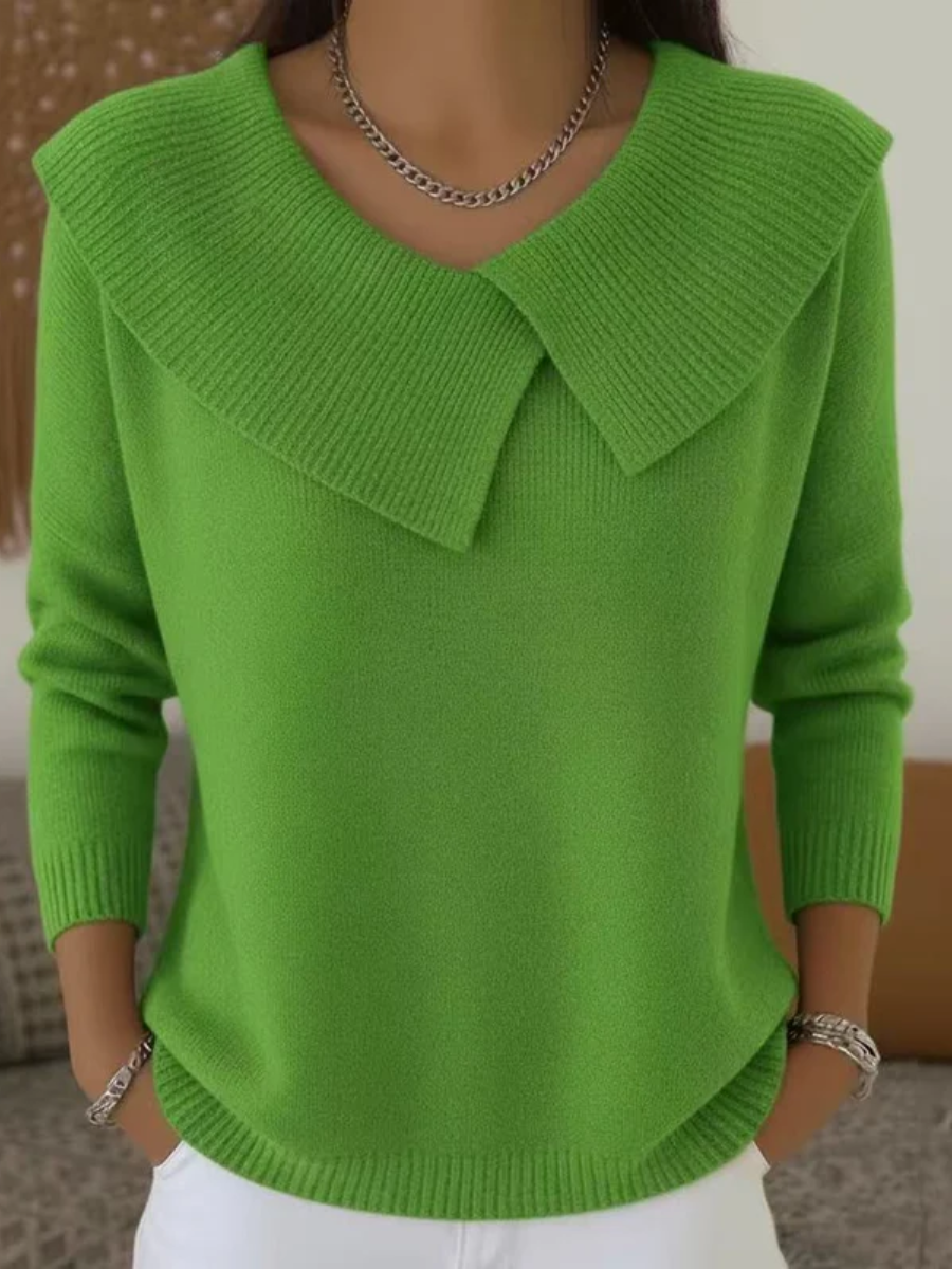 Justine | Pull Chaud à Col Doux